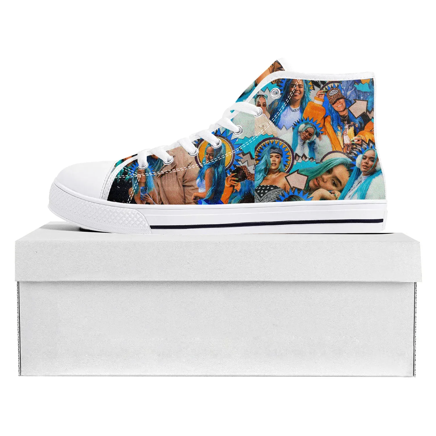 Karol G Singer Printed High To - Canvas Sneaker High avaliação e preço