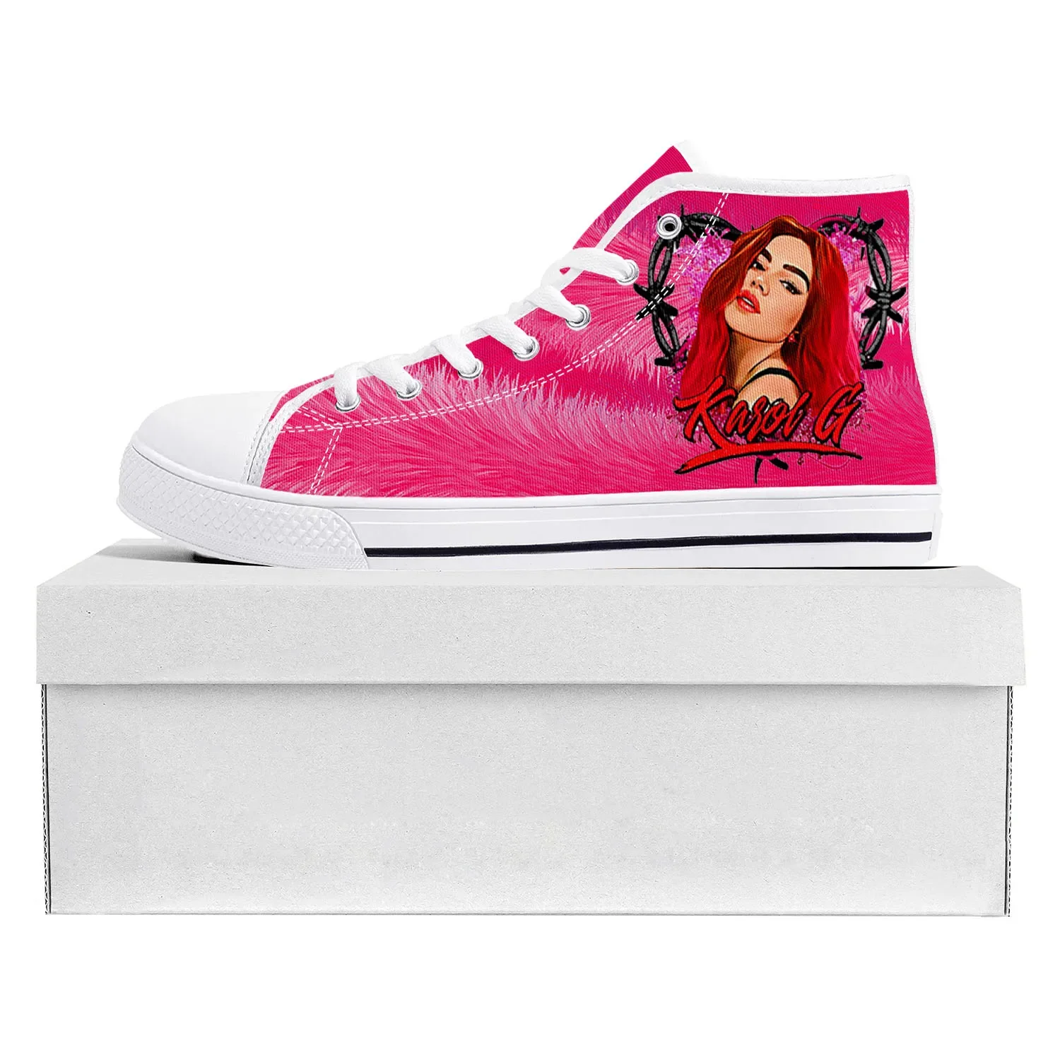 Karol G Singer Printed High To - Canvas Sneaker High avaliação e preço