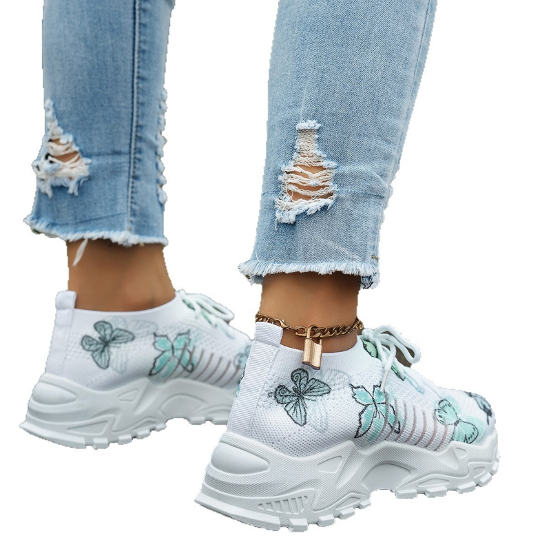 Women Butterfly Print Mesh Sne - Running Shoes Lightweight avaliação e preço
