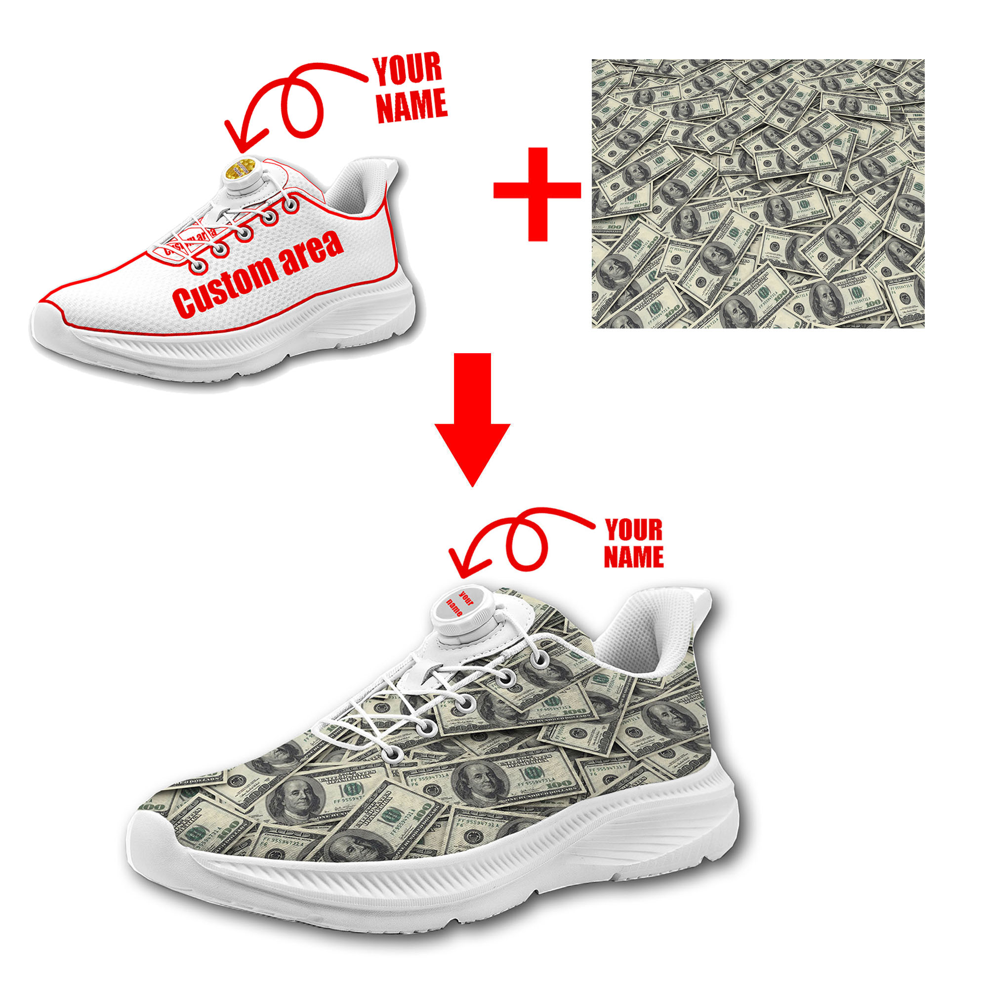 Custom Walking Shoes Men Woman - Running Shoes Lightweight avaliação e preço