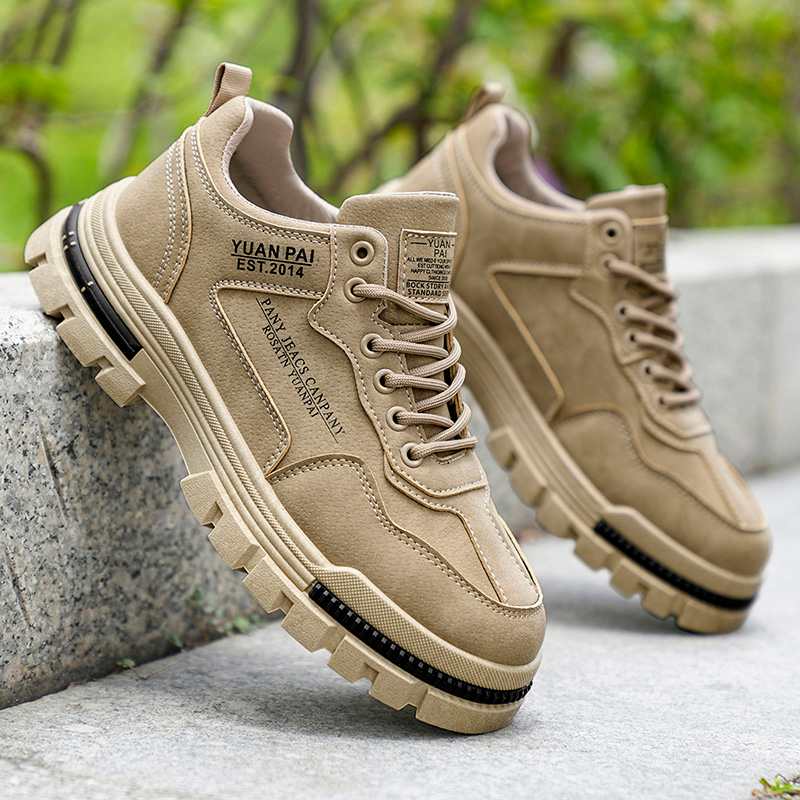 Men's Thick Sole Work Boots No - Running Shoes Lightweight avaliação e preço