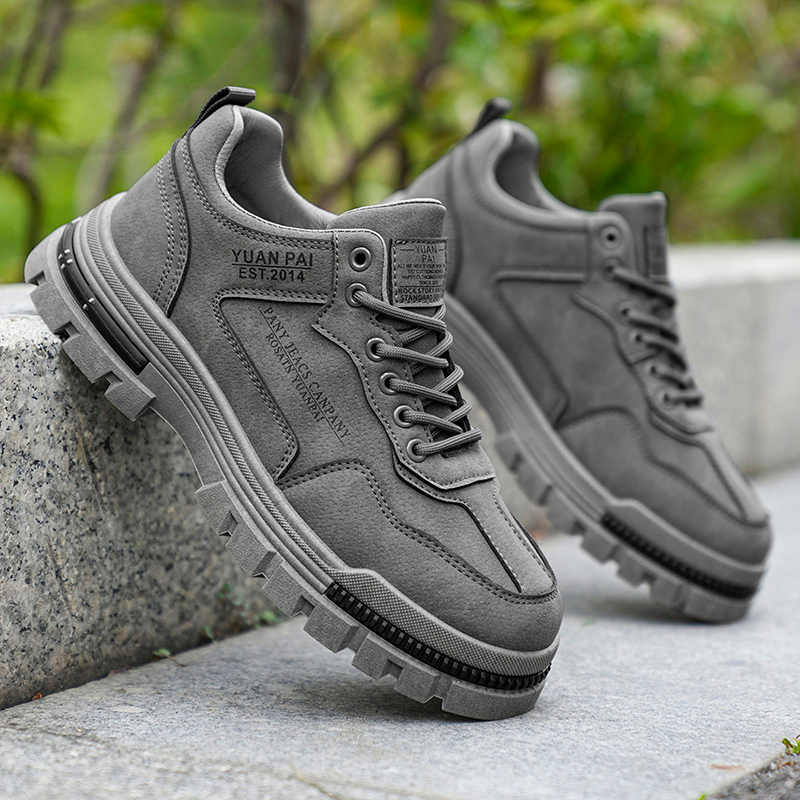 Men's Thick Sole Work Boots No - Running Shoes Lightweight avaliação e preço