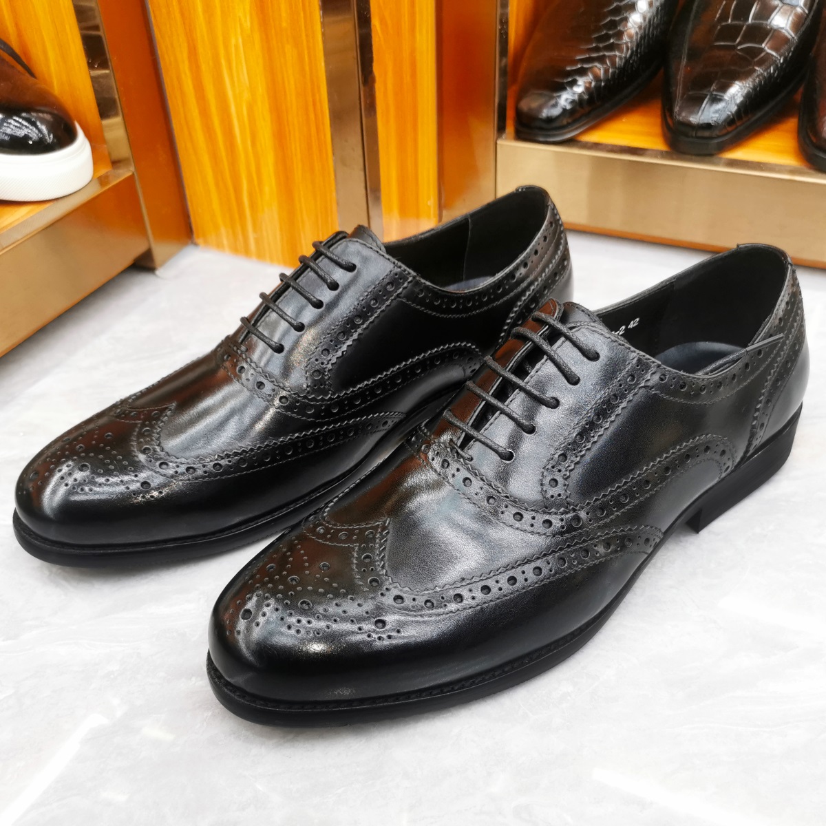 Luxury Men's Dress Shoes Genui - Monk Strap Shoe avaliação e preço