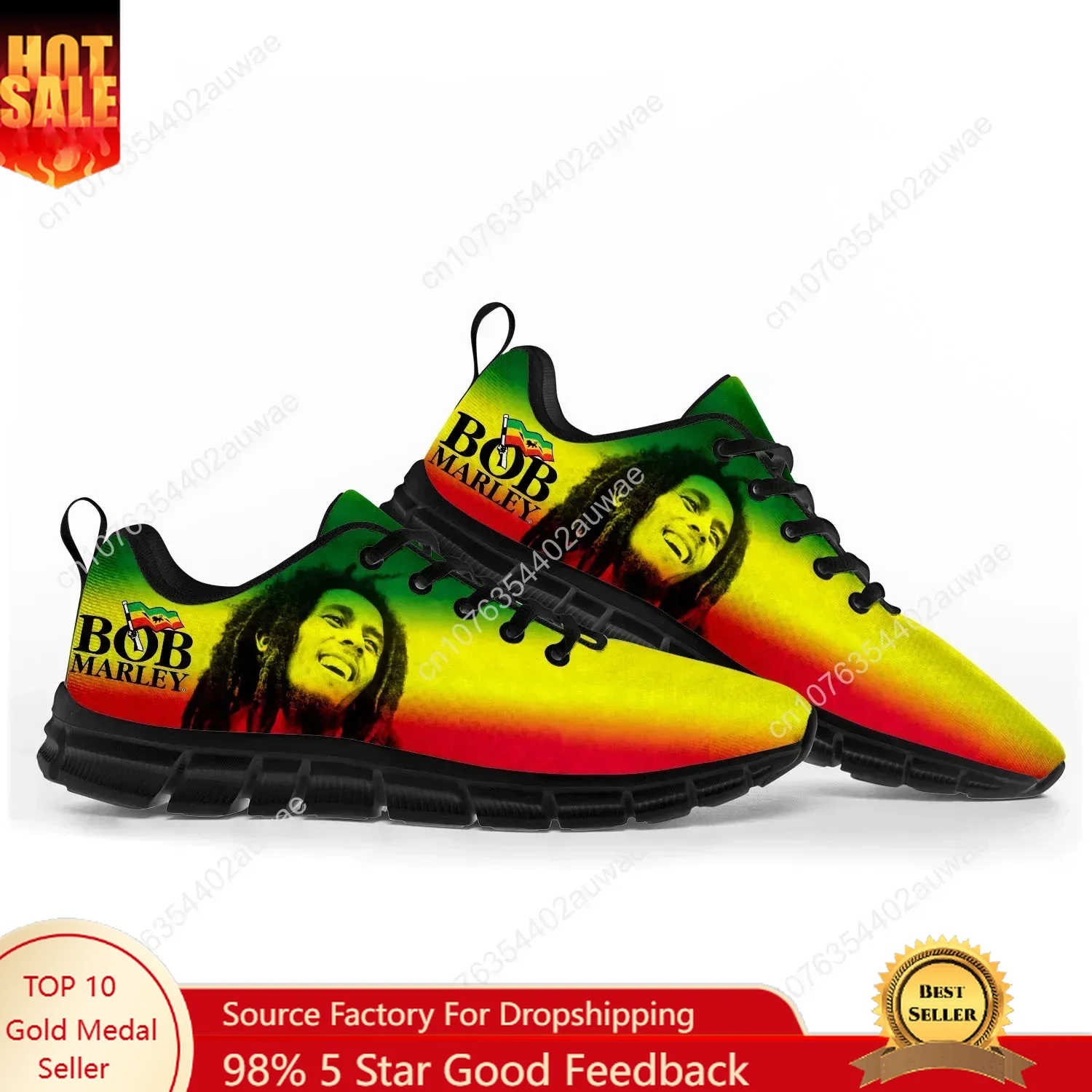 Bob Marley Reggae Rasta Music  - Men'S Shoes Qn avaliação e preço