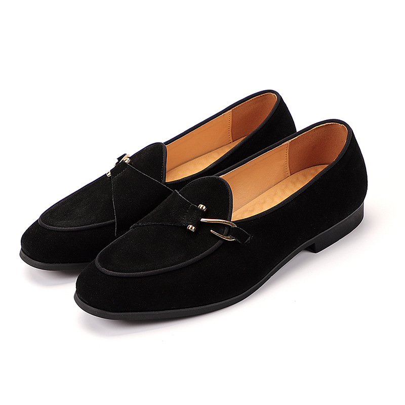 New Mens Trendy Pointed Suede  - Monk Strap Shoe avaliação e preço