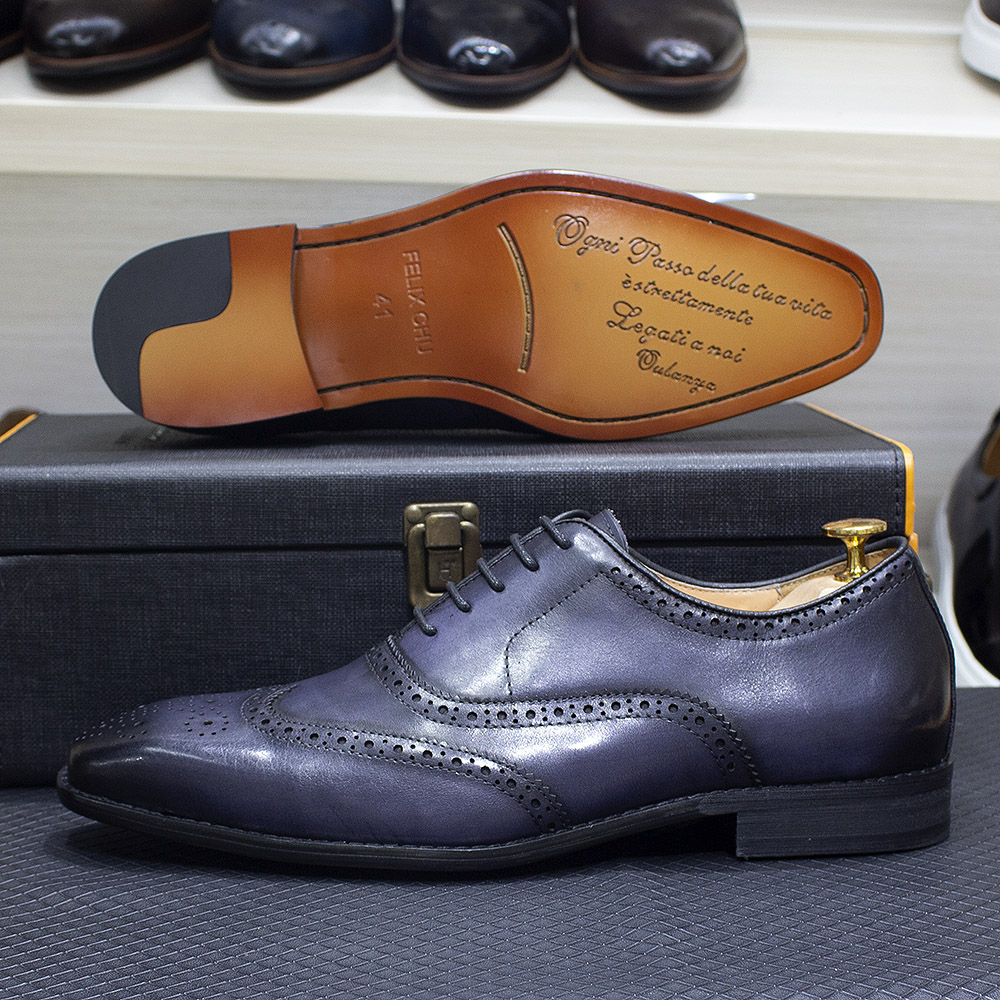 Size 7-12 Handmade Men's Wingt - Monk Strap Shoe avaliação e preço