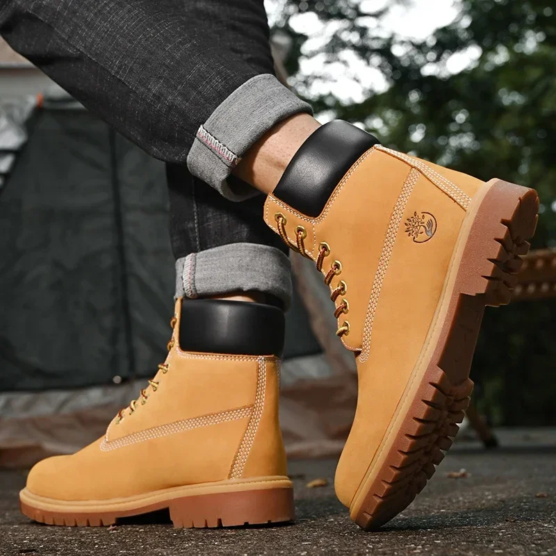 Boots Men High Top Boots High  - Men'S Shoes Qn avaliação e preço