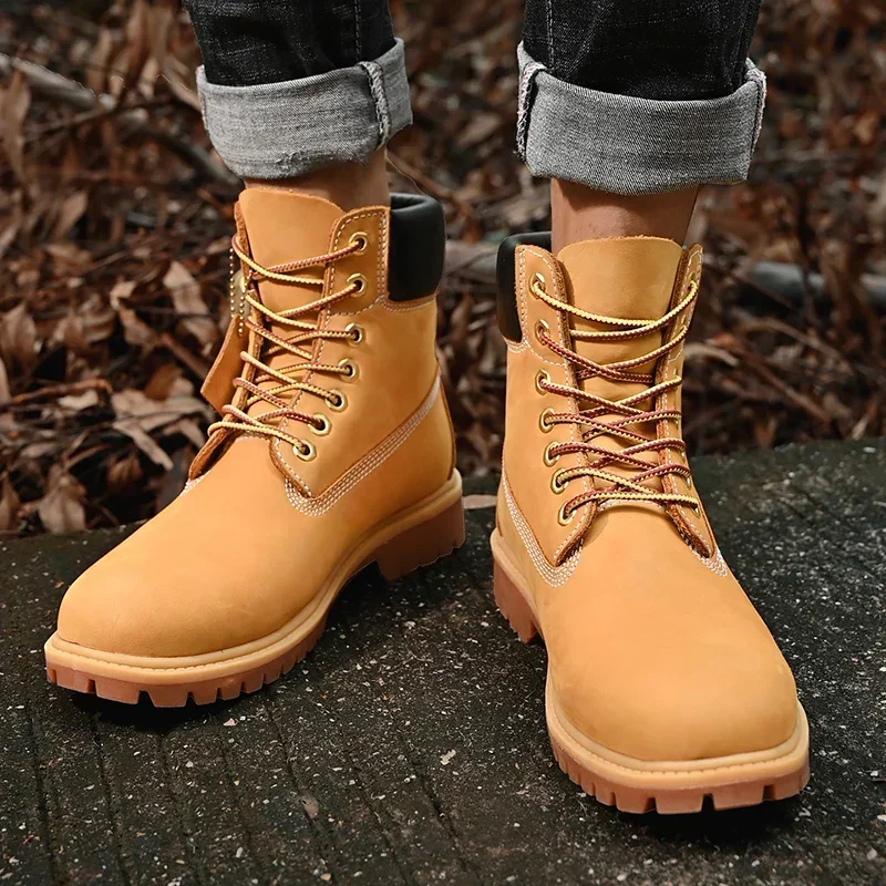 Boots Men High Top Boots High  - Men'S Shoes Qn avaliação e preço