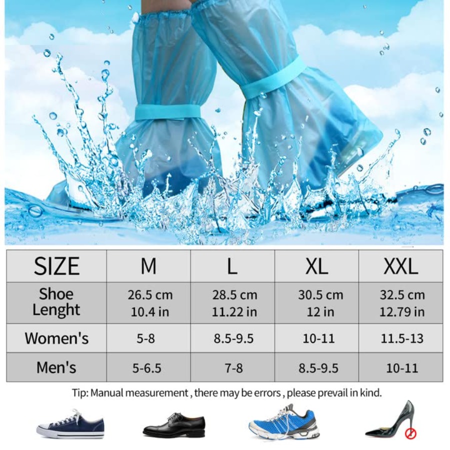 2Pairs Boot and Shoe Covers-Wa - Men'S Shoes Water Resistant avaliação e preço