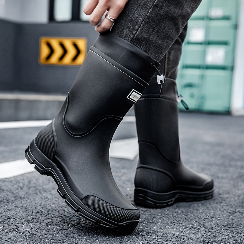 Men waterproof Rain Boots Mid  - Men'S Shoes Water Resistant avaliação e preço