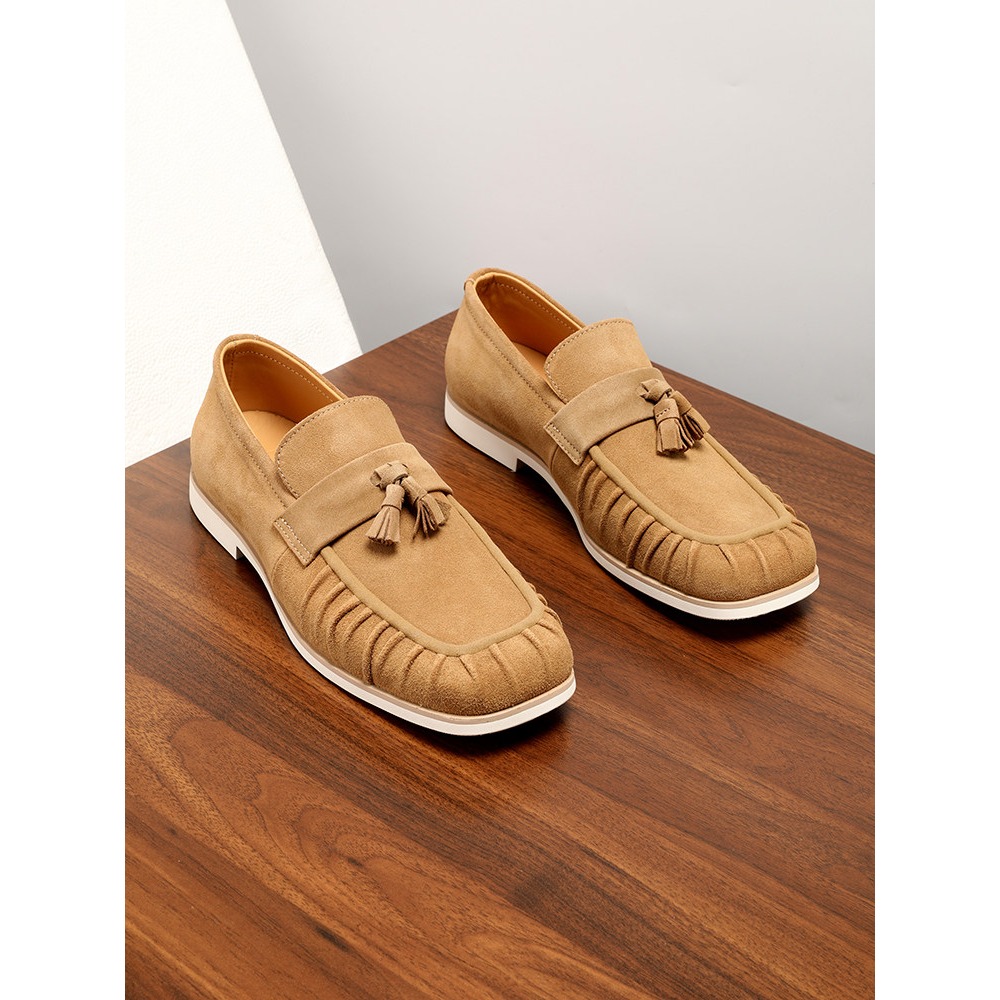 Genuine Leather Tassel Suede S - Men'S Shoes Drivers avaliação e preço