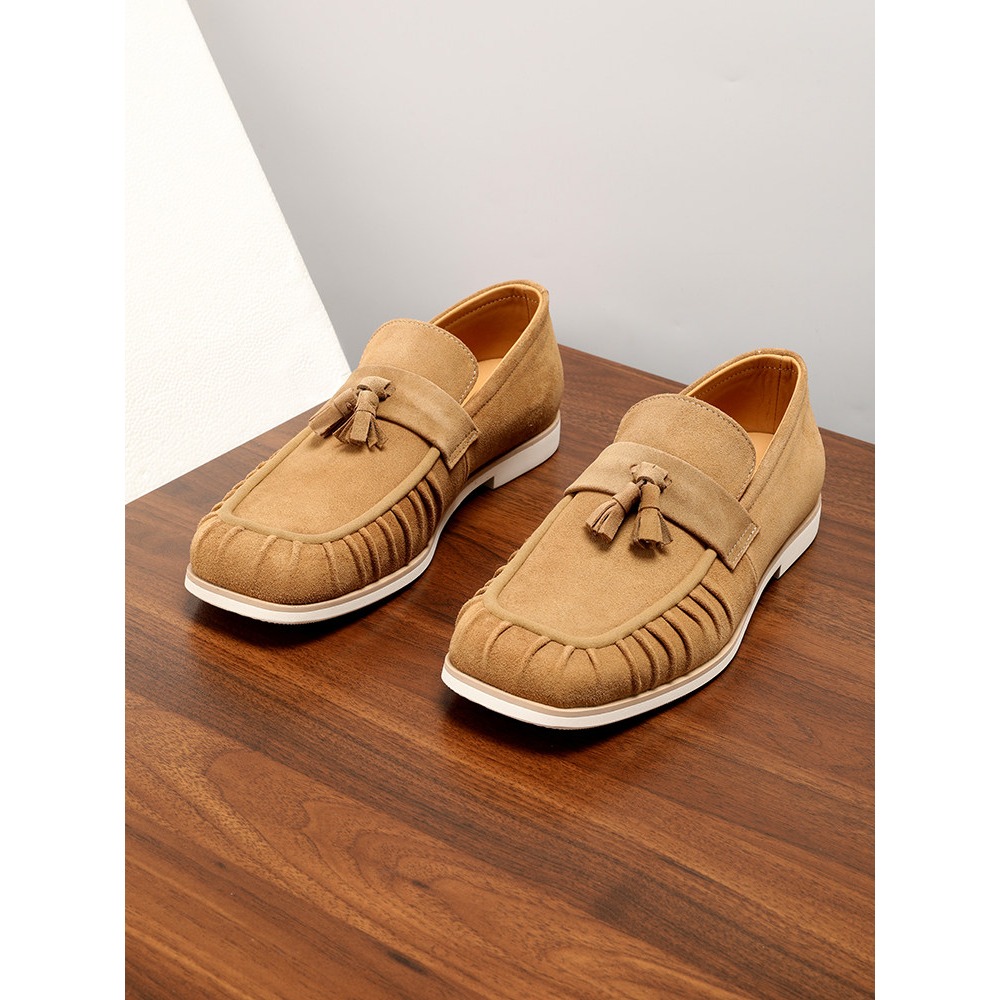 Genuine Leather Tassel Suede S - Men'S Shoes Drivers avaliação e preço