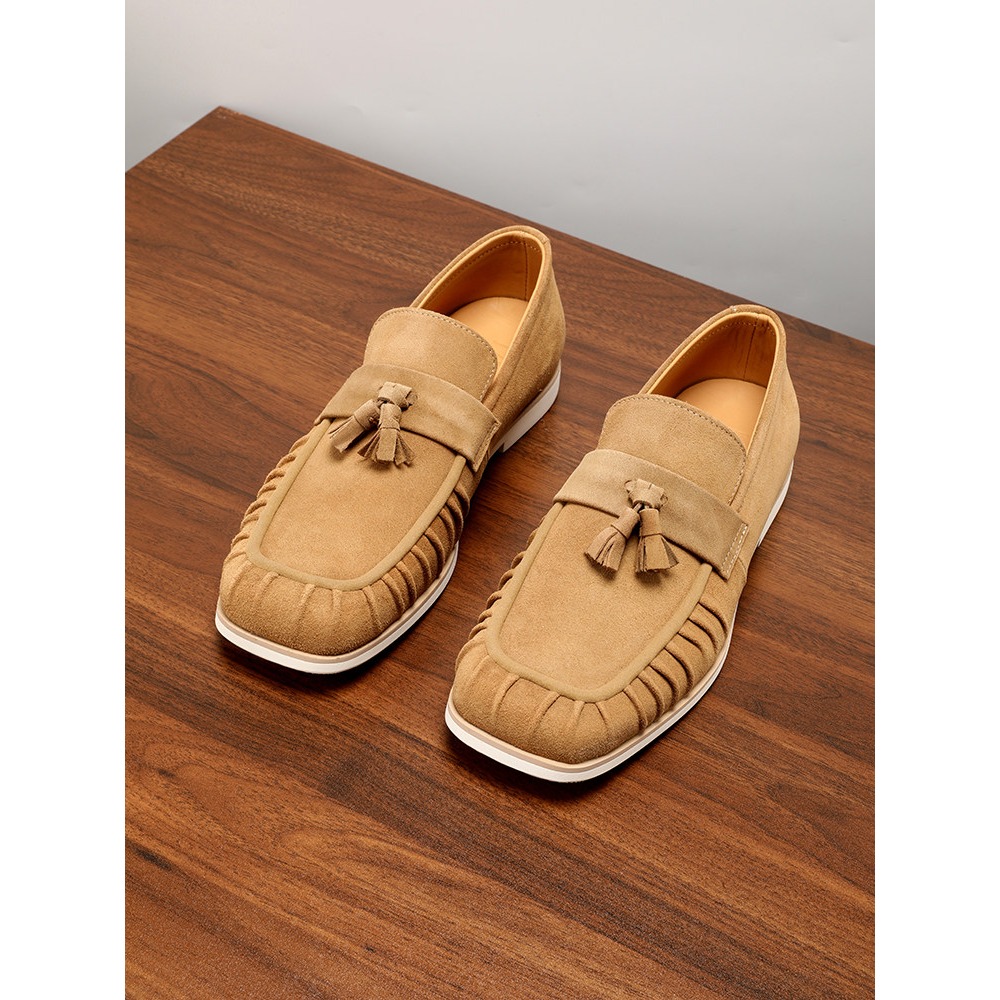 Genuine Leather Tassel Suede S - Men'S Shoes Drivers avaliação e preço